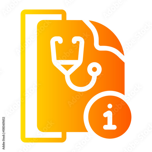 medical history Gradient icon