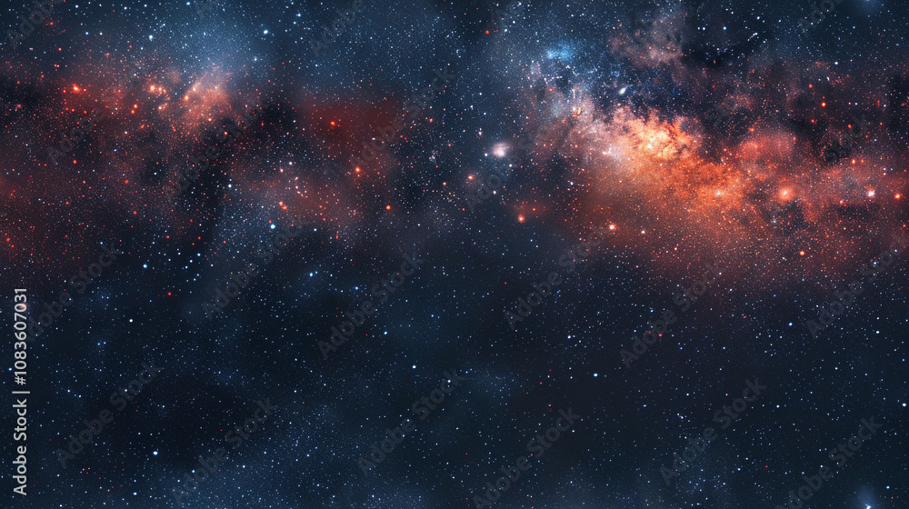 Fototapeta premium Space galaxy with some consolation stars in space power dark light glow background