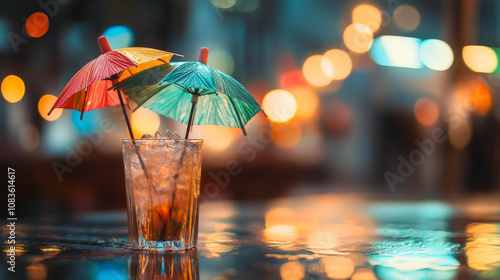 Wallpaper Mural Tiny, colorful umbrellas for drinks. Torontodigital.ca