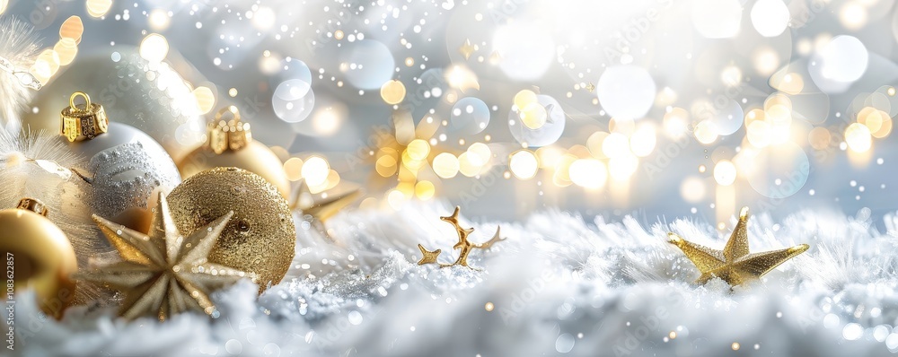 Fototapeta premium Christmas Ornaments and Lights