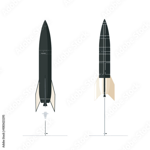 Rocket Launch: Minimalist Design