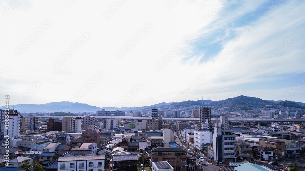Obraz premium 春先の大阪府池田市 