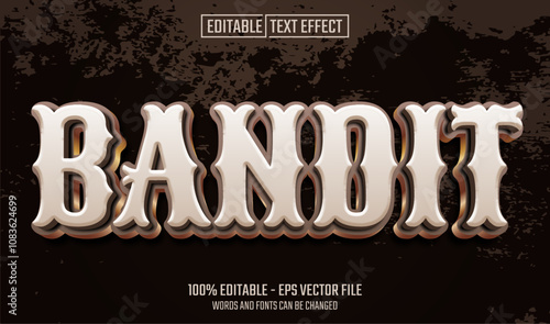 bandit editable text effect