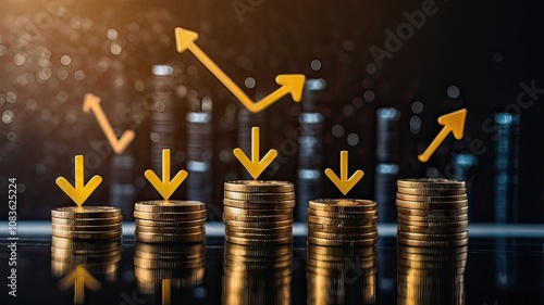 businss growth graph photo