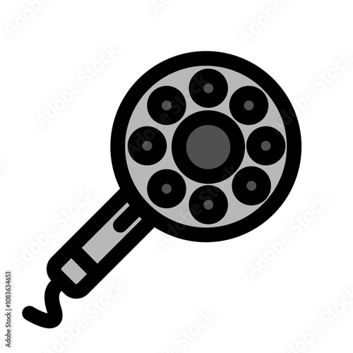 Bathroom hairdryer - clean and modern bathroom icon