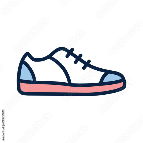 Icon representing a casual sneaker shoe for shopping