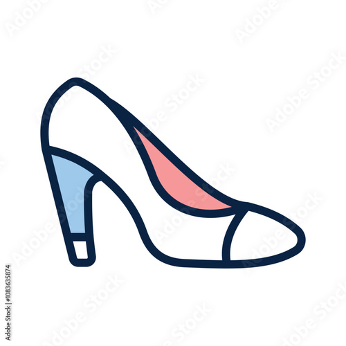 Elegant high heeled pump, suitable for formal occasions