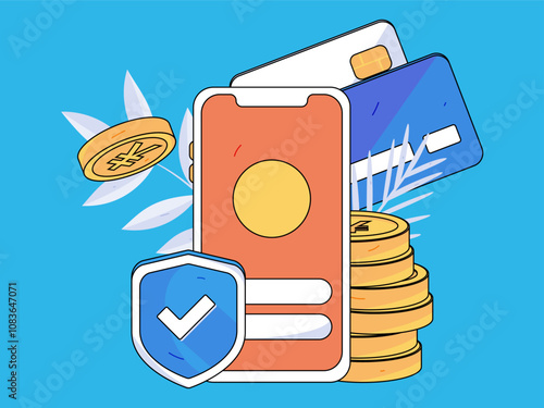 Internet financial management investment flat vector concept operation hand drawn illustration
