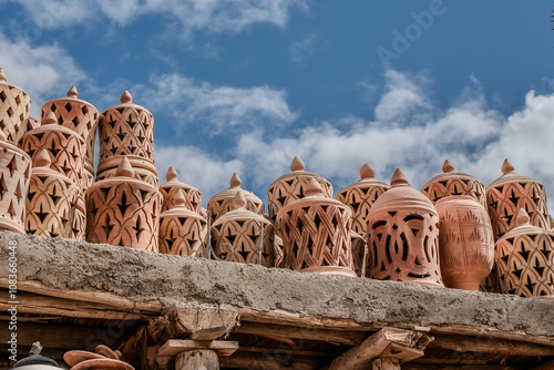 Pottery market in Agadir Morocco