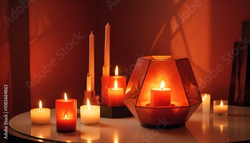 welcome ramadan with candle photo