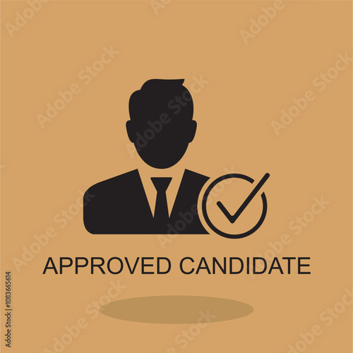 approve candidate icon , agreement icon