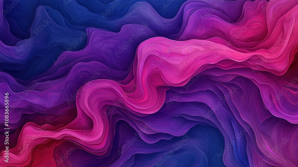 Obraz premium Abstract Purple Pink Swirls Fluid Wave Background Texture