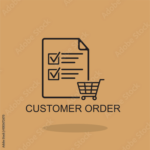 costumer order icon , business icon