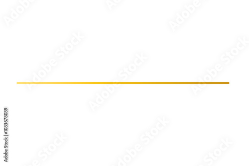 Gold line, ligne gold, golden line, bronze line gradient, line aesthetic isolated on transparent background
