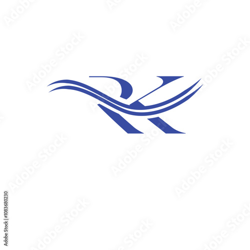 RK Letter Business Logo Design Alphabet Icon Vector Symbol