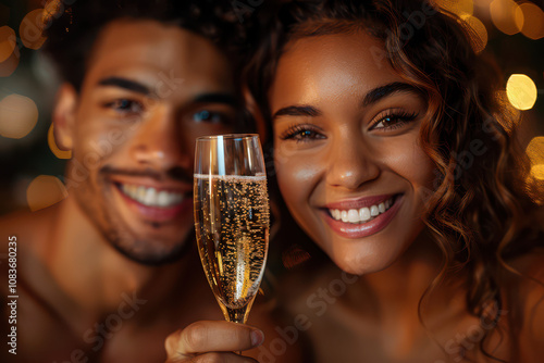 Obraz na płótnie Romantic Champagne for Two w salonie