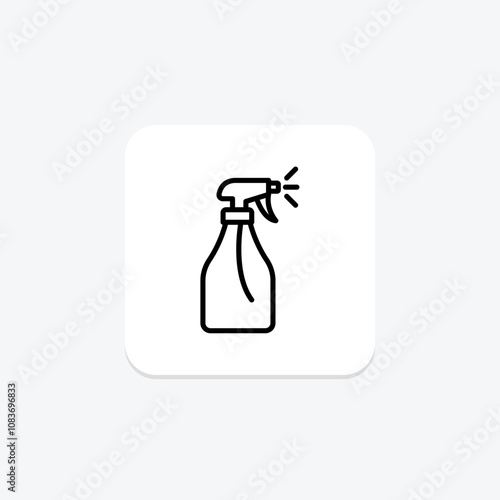 Spray Bottle line icon , vector, pixel perfect, illustrator file