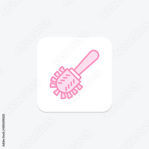 Toilet Scrubber duotone line icon , vector, pixel perfect, illustrator file