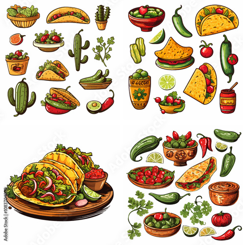Mexican cuisine Tacos Burritos Enchiladas Quesadilla Salsa Guacamole Tortilla Cilantro Lime