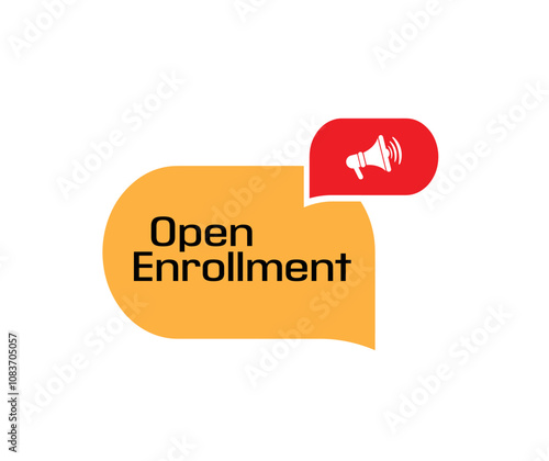 open enrollment text on white background