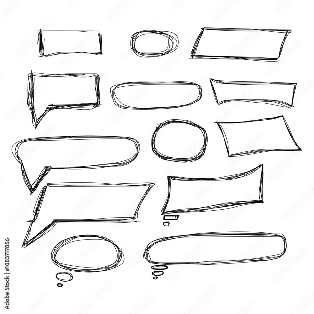 Obraz premium Chat box illustration, vector 2D, talk, comic