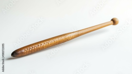 Crochet hook on a white background, side view, sharp details photo