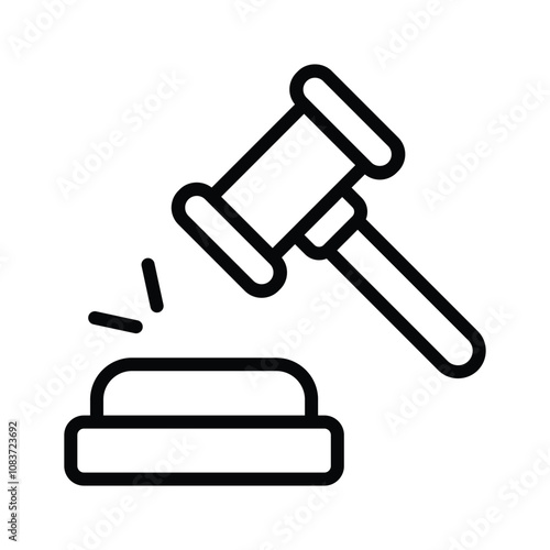 Gavel and block representing auctions or bidding events