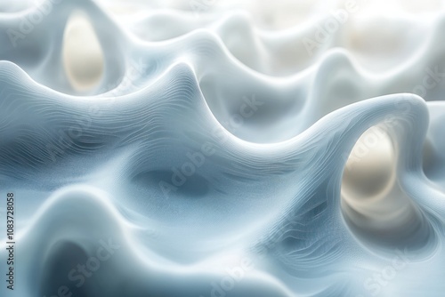 Abstract Wavy Texture with Interwoven Lines and Depth photo