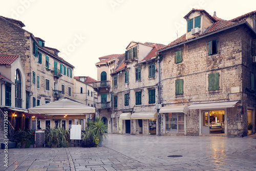 Old town square in Split city, Croatia