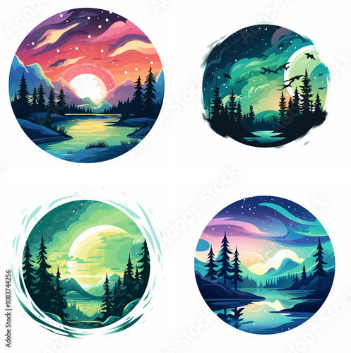 Aurora Borealis Northern Lights Polar lights Aurora Sky Lights Magnetic field Solar wind Geo