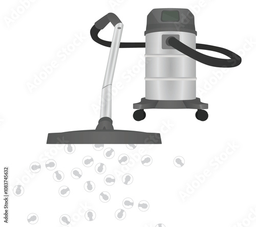 Vacuum cleaner vacuums likes. vector