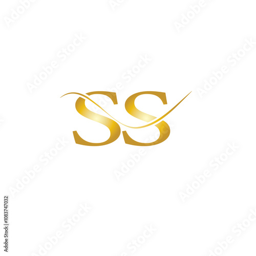 SS Letter Initial Logo Design Template Vector Illustration