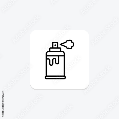 Spray line icon , vector, pixel perfect, illustrator file