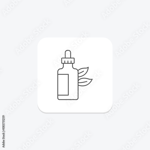 Natural Oil thinline icon , vector, pixel perfect, illustrator file