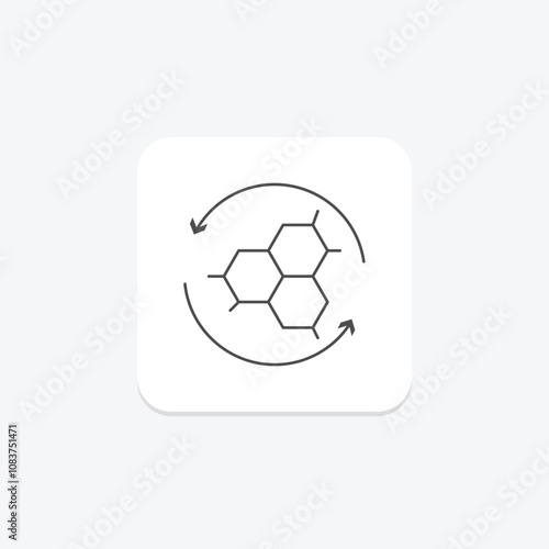 Collagen thinline icon , vector, pixel perfect, illustrator file