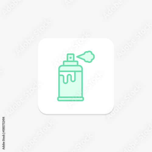 Spray duotone line icon , vector, pixel perfect, illustrator file
