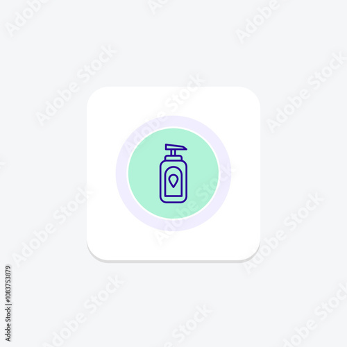 Lotion color circle icon , vector, pixel perfect, illustrator file