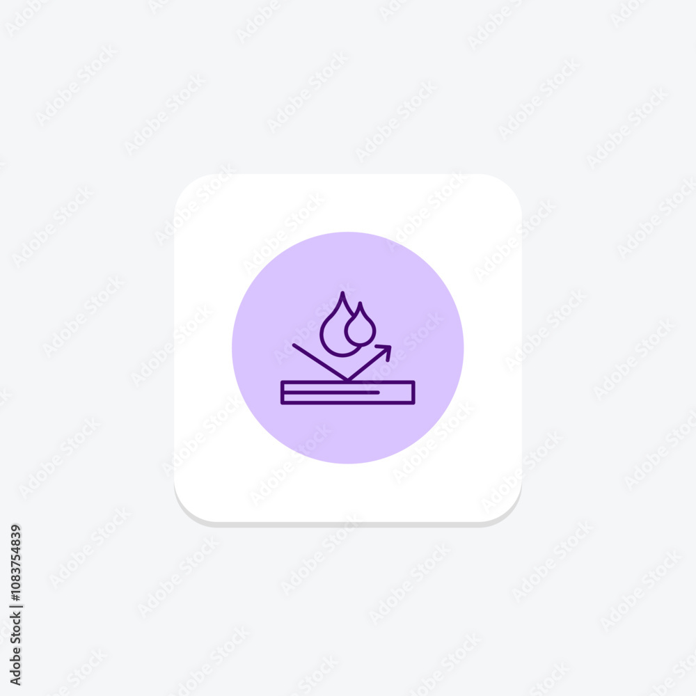 Obraz premium Moisture Resistance pentaglow , vector, pixel perfect, illustrator file