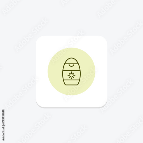 Suntan Cream pentaglow , vector, pixel perfect, illustrator file