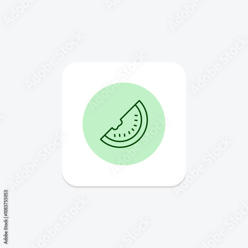 Watermelon pentaglow , vector, pixel perfect, illustrator file