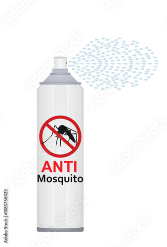 Anti mosquito spraying icon. vector
