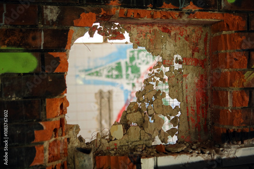 Former Olympic Hotel Igman near Mount Igman, damaged during Siege of Sarajevo, Bosnia and Herzegovina photo