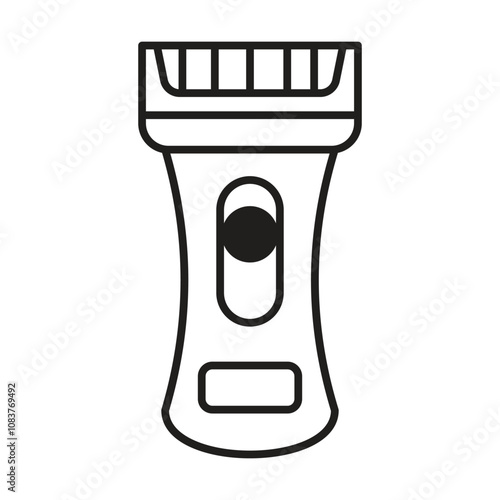 Electric shaver icon vector on white background