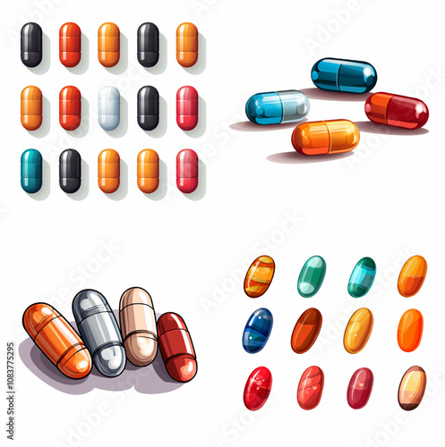 Capsules Medication Pills Supplements Gelatin Pill Dosage Prescription Over-the-counter Heal