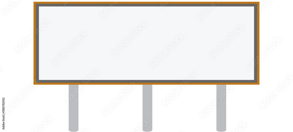 Obraz premium Blank billboard mockup. Roadside billboard types realistic vector illustration.