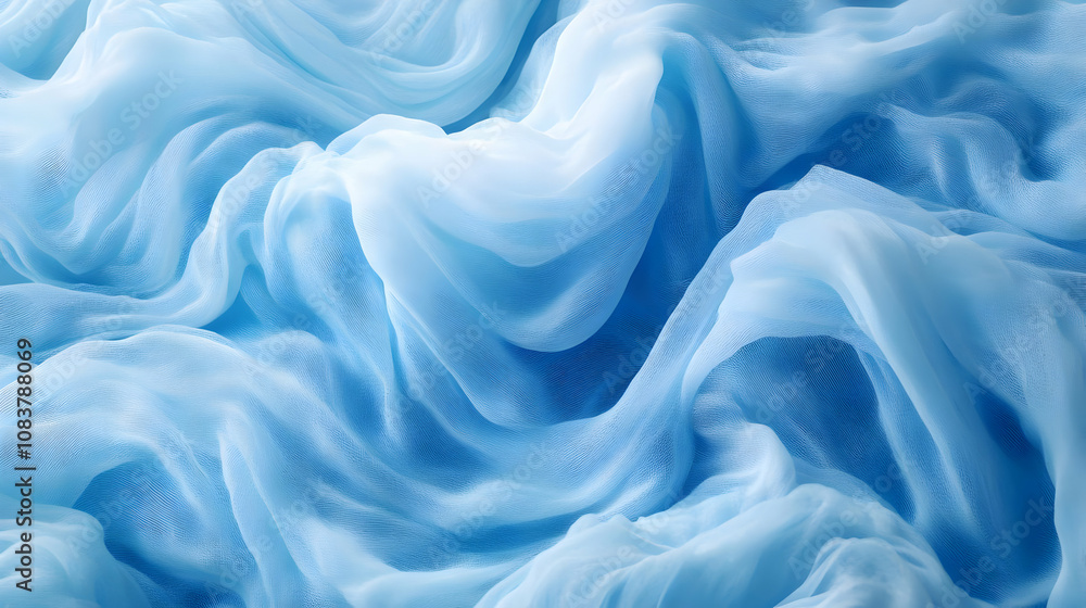 Fototapeta premium Abstract Blue Fabric Texture Background Image