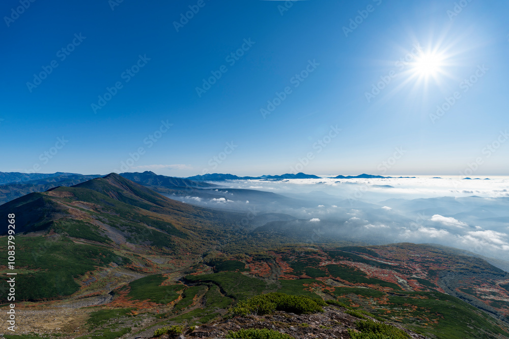 Fototapeta premium 初秋の美瑛岳