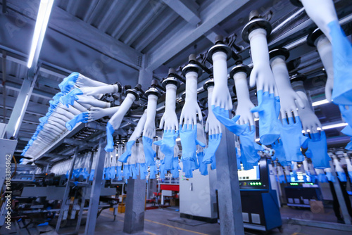 Nitrile rubber gloves production line