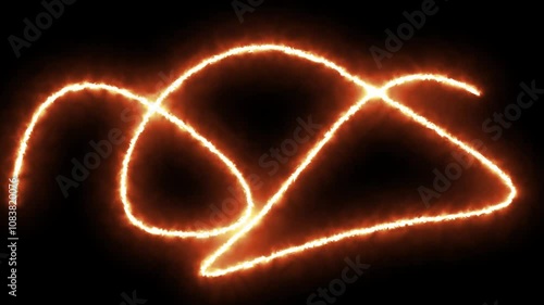 colorful and moving lines on black background