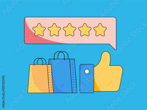 Social media comments flat people vector concept illustration
